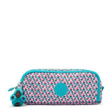 Plecaki Kipling Gitroy Printed Pencil Case Turkusowe | PL 1084YX